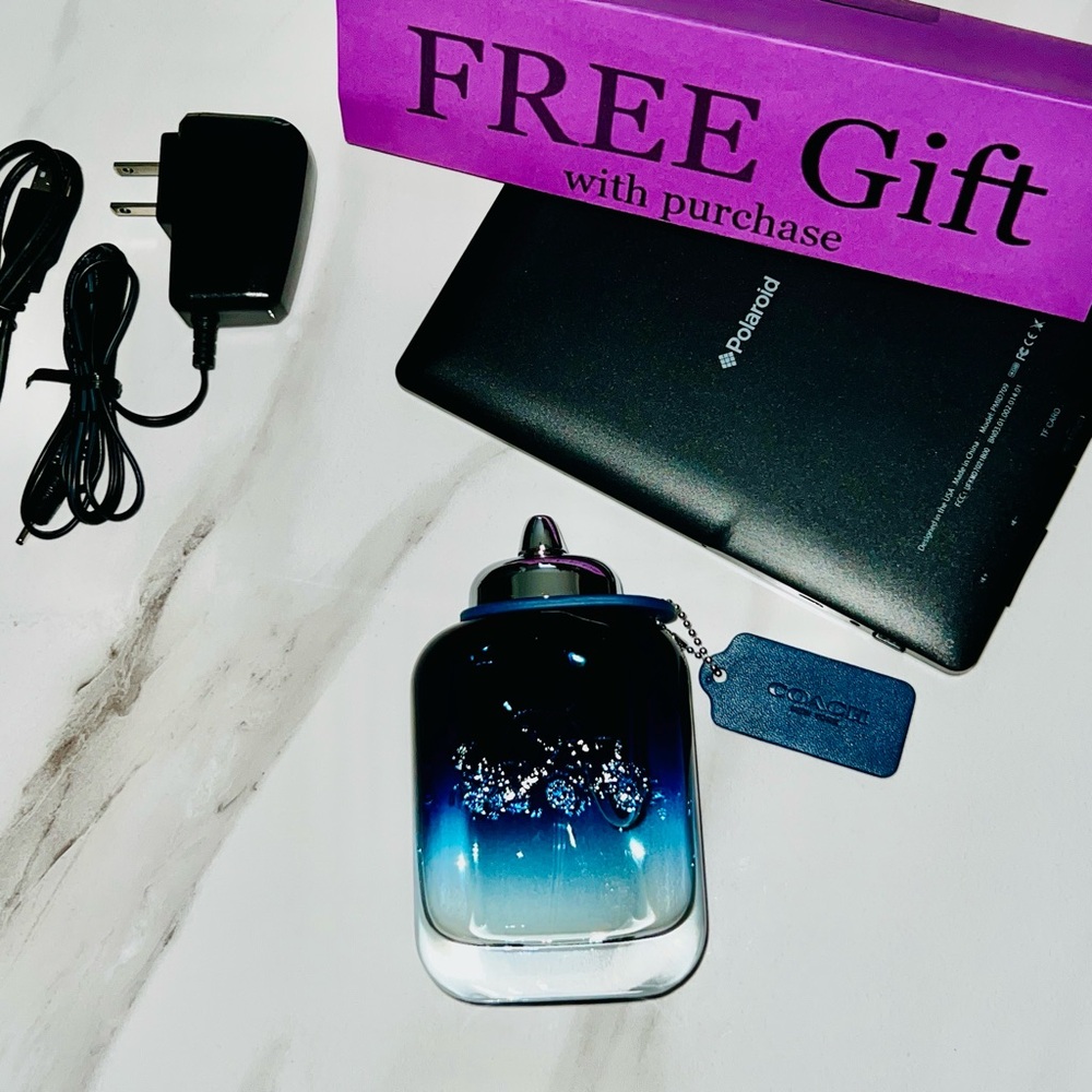 Coach for Man Blue Eau de Toilette 3.3 oz with free gift
